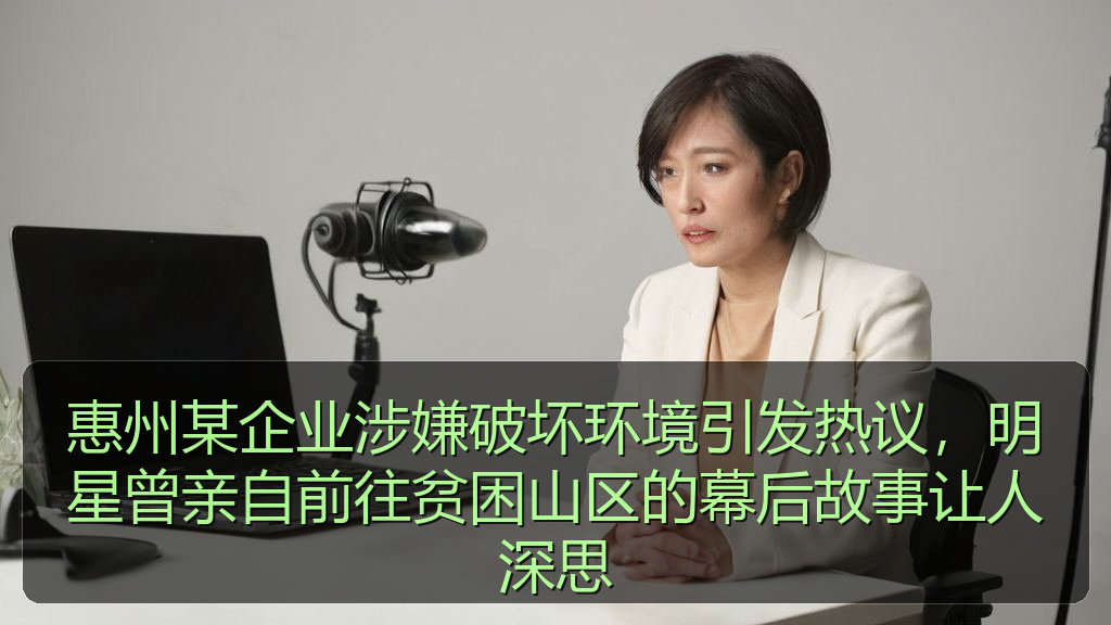 惠州某企业涉嫌破坏环境引发热议，明星曾亲自前往贫困山区的幕后故事让人深思