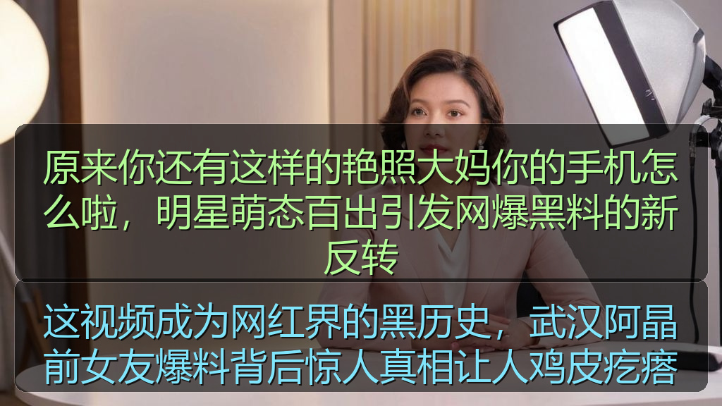 原来你还有这样的艳照大妈你的手机怎么啦，明星萌态百出引发网爆黑料的新反转
