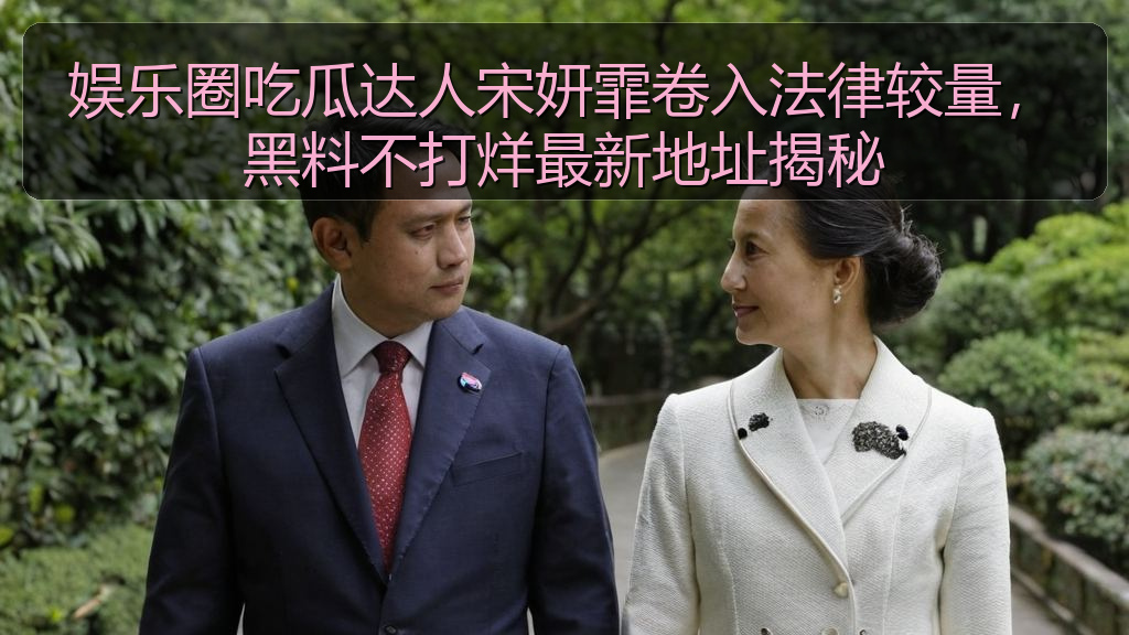 娱乐圈吃瓜达人宋妍霏卷入法律较量，黑料不打烊最新地址揭秘