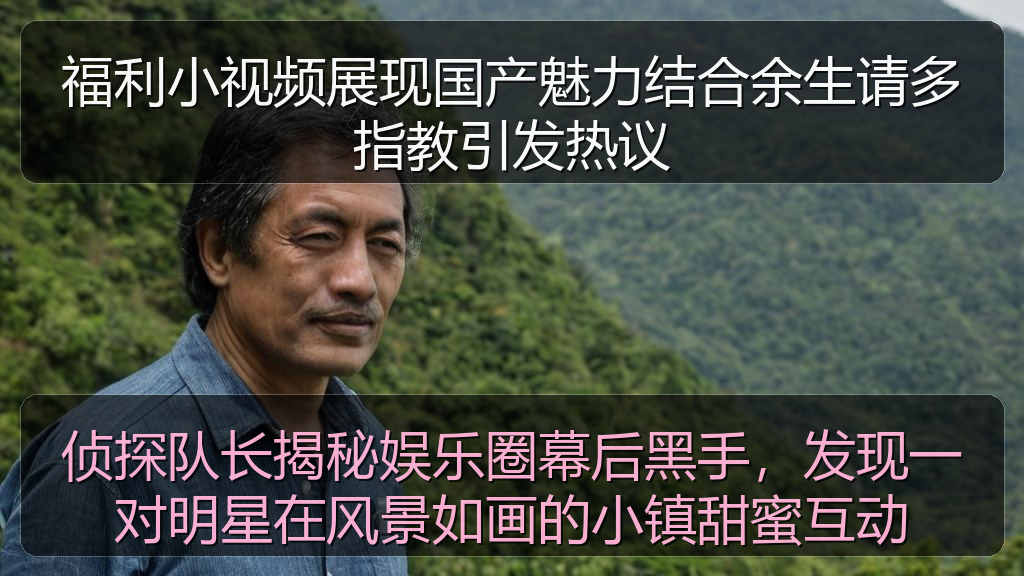 侦探队长揭秘娱乐圈幕后黑手，发现一对明星在风景如画的小镇甜蜜互动